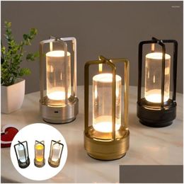 Lights Night LED TABLE LAMPE STEP STAPE STAPE VILLABLE FLICKAGE RECHARGAGE RECHARGable MODERNE MODERN MODER REWROOM DROP Livraison Dhoft