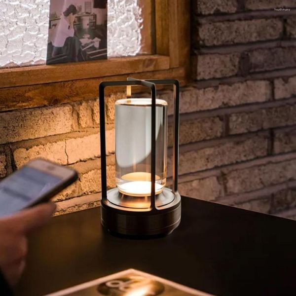 Veilleuses LED lampe de Table gradation en continu température de couleur réglable scintillement sans fil moderne chambre fournitures pour la maison