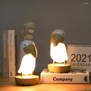 Veilleuses LED Toucan Oiseau Lumière Moderne Nordique Table USB Lampe Maison Luminaria Chambre Lampe Chambre Décor Étude Éclairage Intérieur Dimmable