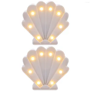 Nachtlichten licht lamp nautisch bedcadeaubilten strand marquee thema led zeeschelp tafel bord shell novy day babykamer