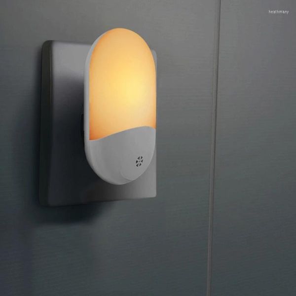 Luces nocturnas Luz Enchufe de pared Anochecer al amanecer Lámpara con sensor automático UE EE. UU. Reino Unido Para niños Dormitorio Noche