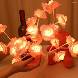 Veilleuses LED longue durée lampe d'arbre sans scintillement pétales bouclés lumière de chevet bureau Rose fleur cadeau