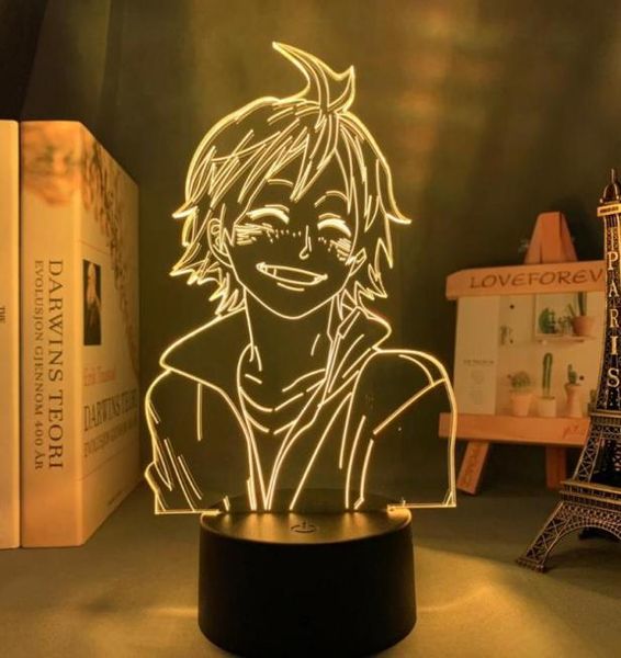 Veilleuses Manga Anime lumière Haikyuu Tadashi Yamaguchi pour chambre décor veilleuse enfants enfant cadeau d'anniversaire 3d lampe Haikyu1782883
