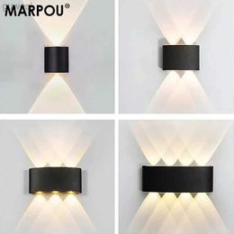 Veilleuses MARPOU LED applique murale étanche extérieure applique murale lampe de nuit pour chambre 110 V 220 V applique murale lampes pour salon décor à la maison YQ240112