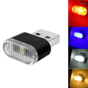 Luces nocturnas Mini LED para coche, lámpara de atmósfera USB, techo Interior, proyector de neón, decoración de luz, enchufe de emergencia, hogar, dormitorio, fiesta