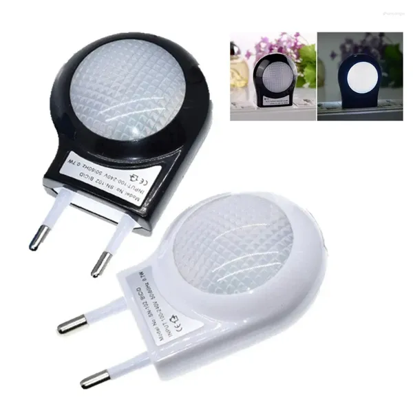 Veilleuses Mini capteur de lumière LED interrupteur de commande prise escargot lampe automatique mur pour bébé enfants chambre prise ue