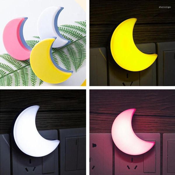 Lumières nocturnes Mini Moon Star Control Control LED LED POUR LES ENFANTS DUIL