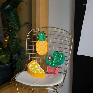 Veilleuses lampe à modeler décoration de fruits d'ananas petite vitrine de fête