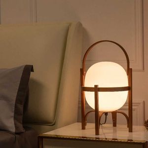 Nachtlichten Moderne houten tafellamp Decoratieve tafellamp gebruikt voor woonkamer slaapkamer huisdecoratie tafellamp S245302