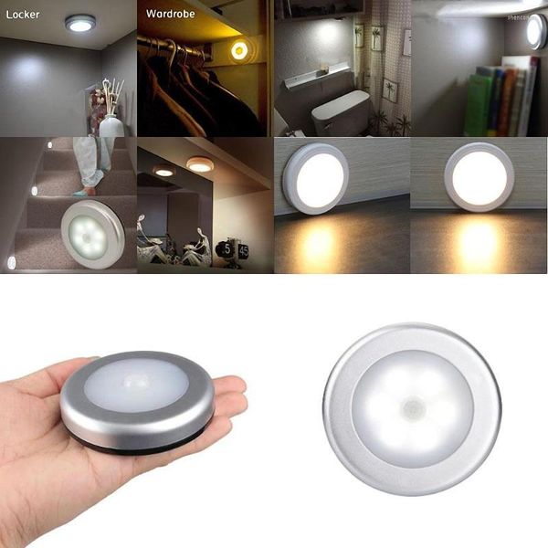 Veilleuses détecteur de mouvement LED PIR capteur automatique lumière sans fil armoire murale lampe multi-usages corps humain Induction D40