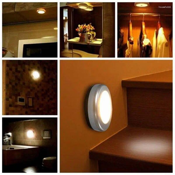 Veilleuses LED avec détecteur de mouvement, lampe d'urgence Rechargeable par USB, pour cuisine, chambre à coucher, garde-robe, placard sans fil