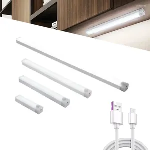 Luces nocturnas con Sensor de movimiento, luz LED inalámbrica recargable para dormitorio, armario, lámpara, escalera, armario, habitación y pasillo