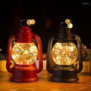 Veilleuses Mycyk rétro lampe à kérosène USB lumière créative arbre de feu argent fleur LED décoration de la maison anniversaire Gif
