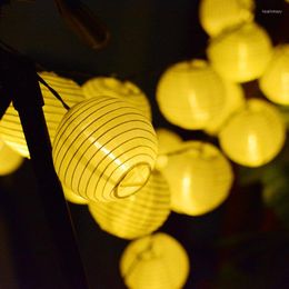 Nachtverlichting Mycyk Solar Lamp Strings Sell Like Cakes 30Led Lanterns Waterproof Nylon Cloth Outdoor Wedding Courtyard Festival