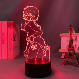 Nachtlichten Mysterieuze vriendin X Urabe LED Licht voor kinderslaapkamer Decoratie Verjaardag Geschenkruimte Bureau Acryl 3D Lamp3235