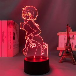 Nachtlichten Mysterieuze vriendin X Urabe LED Licht voor kinderslaapkamer Decoratie Verjaardag Geschenkruimte Bureau Acryl 3D Lamp214Z