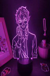 Luces nocturnas Mystic Messenger Game Figura 707 Seven Luciel Lámparas 3D Led RGB Regalos de neón para amigos Mesa de la habitación Decoración colorida5118873