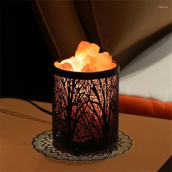 Lumières nocturnes Himalayan Salt lampe USB ATmosphère LED LED LAVE LAVA LAVA POUR LA CHAMBRE DE CHE CHEU CHAUD DÉCORAGE