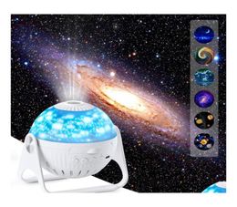 Veilleuses Veilleuse planétarium projecteur système solaire lampe de projection 360 ° réglable avec planètes Neba lune étoile plafond Ga4483728
