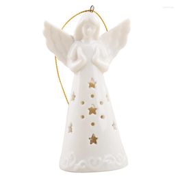 Nachtlichten Noordse keramische figuur Angel Light Home Decor Slaapkamer Familie Party Bruiloft Statuette Desktop Decoratie Meisjes Geschenken