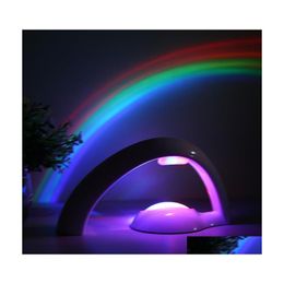 Nachtlichten Nieuwheid LED Colorf Regenboog Licht Romantische hemel Projector Lamp Luminaria Home Slaapkamer Drop levering verlichting verlichting Indoor DHDVK