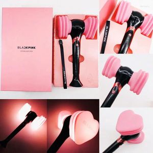 Luces nocturnas Oficial NEGRO ROSA LightStick Luz de concierto Martillo resplandeciente Glow Stick JISOO Lisa JENNIE Fan Regalo Brillante LED Novedad Juguete