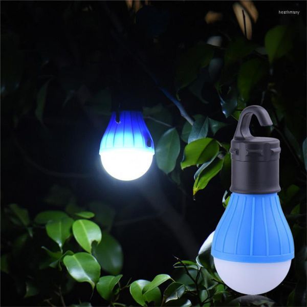 Luces nocturnas al aire libre portátil tienda de campaña lámpara LED iluminación de emergencia mini luz gancho bombilla esférica