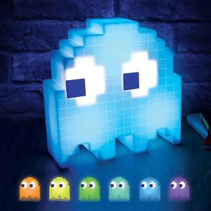 Nachtverlichting Pac Man Kindernachtlampje met USB-poort Aangedreven LED-tafellampen Perfect voor kinderkamer Slaapkamer Gaming Decoratie Anime Cadeau Q231114