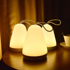 Luces nocturnas, luz LED portátil, portátil, recargable por USB, creativa, con forma de gota de agua, para exteriores, para dormitorio, mesita de noche, lámpara de mesa