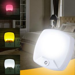 Nachtlichten Power Light Smart LED -sensorbesturing Babylamp Wand Luminaria voor slaapkamer Babyroom Home Decornight
