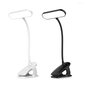 Nachtlichten Oplaadbare bureau licht USB aangedreven clip op voor het lezen Studie Outdoor camping lampverlichting Tabel lezen