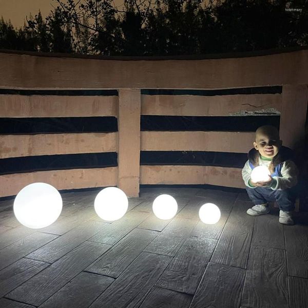 Luces nocturnas LED recargables, bola de luz brillante para niños y adultos, globo que cambia de Color RGB con control remoto, gran decoración para fiestas en el jardín