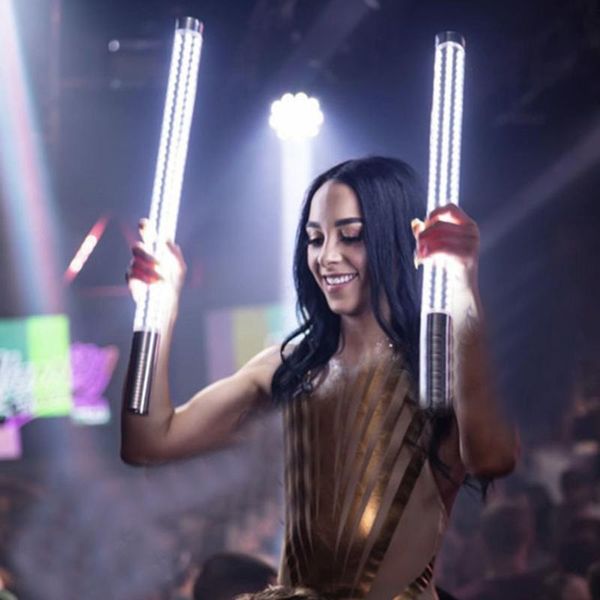 Veilleuses Rechargeable Led Strobe Light 60CM Disco Champagne Flash Stick Party Anniversaire Mariage Bar Club KTV Décoration Lampe