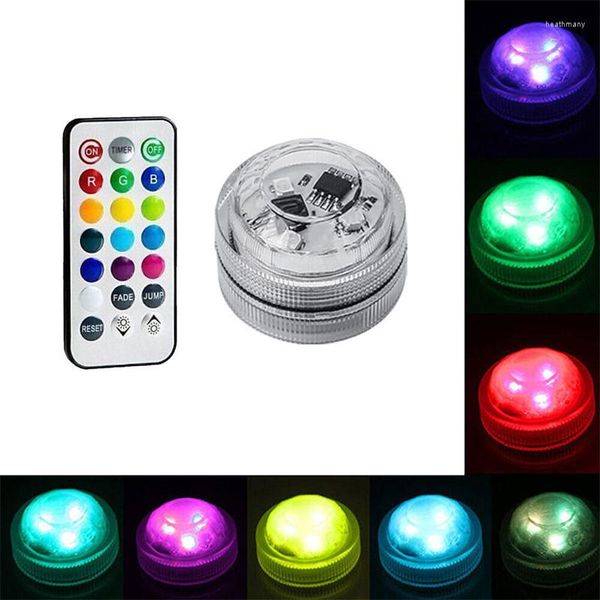 Veilleuses télécommande couleur LED lumière IP67 étanche salle de jeu atmosphère Protection de l'environnement et économie d'énergie