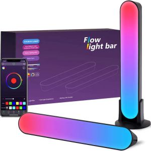 Nachtlichten RGB Smart LED -lamp met dynamische modi en muzieksynchronisatie Modi Ambient Lighting voor tv -kamer decoratie