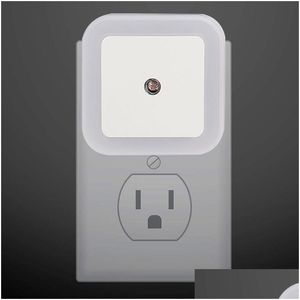 Night Lights Capteur Night Light Saving Lampe LED Smart Dusk à l'aube Lampes Veilleuse pour chambres à coucher Toilettes Escaliers Couloirs Drop Deliver Dhvfb