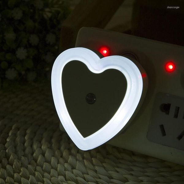 Luces nocturnas Smart LED Light Mini Sensor Control Wall 110V 220V EU US Lámpara de luz nocturna enchufable para iluminación de dormitorio de niños