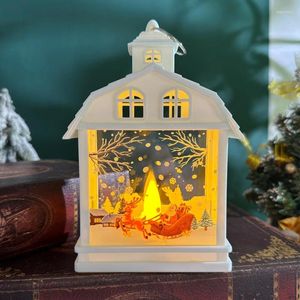 Veilleuses bonhomme de neige lanterne de haute qualité et Durable père noël Style européen maison cadeaux pour enfants ensemble de Festival de lumière accessoires