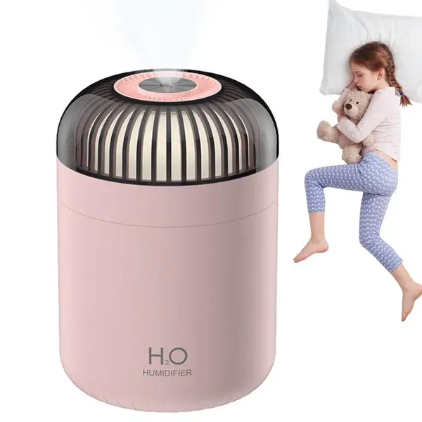 Luces nocturnas Humidificadores en aerosol 500 ml Cool Mist Desktop Ambientador Humidificador portátil Difusores de aceite para