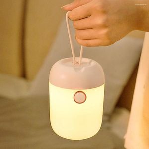 Luces de noche Lámpara de mesa Lámparas de noche Linterna colgante recargable USB Escritorio de luz LED para dormitorio Sala de estar Dormir