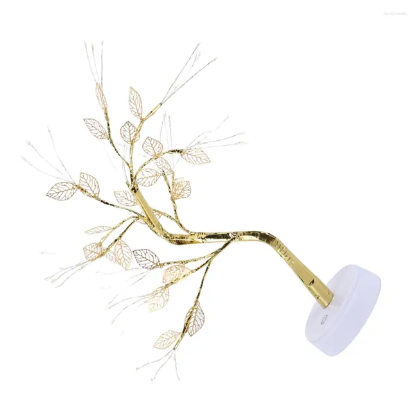 Luces nocturnas Lámpara de árbol de mesa Funciona con pilas DIY Luz artificial Interruptor táctil Decoración exquisita para dormitorio Niños Decoración del hogar