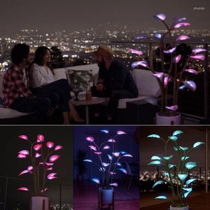 Nachtverlichting De magische Led Led Houseplant Fairy Lamp Light Plant Party Decor Home Tree Bonsai House