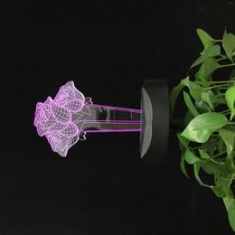 Nachtlichten drie rozen 3D LED TAFEL LICHT INDIRE BUITENLAAR ZONDAG POWER LAMP VOOR YARD TUIN LAZON VERJAARDAG Valentijnsdag Gift