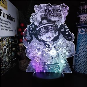 Luces nocturnas para inodoro Hanako Kun, luz Led 3D, figura de Anime Yugi Amane, lámpara RGB para regalo de amigos, decoración de Manga de mesa de dormitorio de Lava