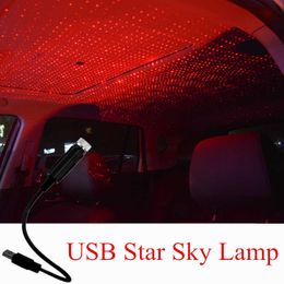 Veilleuses USB LED toit de voiture étoile veilleuse projecteur atmosphère galaxie ciel étoilé lampe lumière ambiante voiture intérieur éclairage décoratif P230331