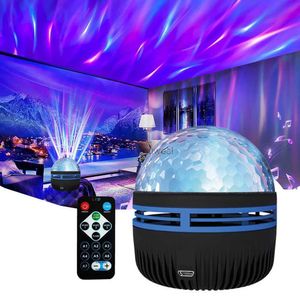 Veilleuses USB lumière étoilée colorée océan vague veilleuses lumière étoilée Disco DJ Party Ball coloré Club scène décoration YQ240207