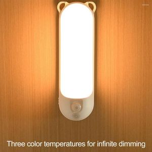 Veilleuses Lampe à LED utile avec support Flicker Free Rechargeable Garde-robe Escalier Fournitures pour la maison