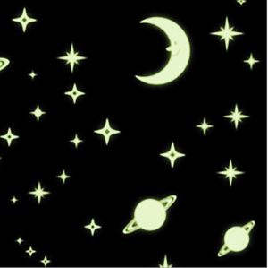 Nachtverlichting Muurstickers 3D Cartoon Kids Girl Slaapkamer Decoraties Stickers Leuke Gloeiende Festival Muren Poster