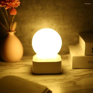 Luces nocturnas, máquina de dormir de ruido blanco con luz de luna, alivio de la ansiedad y el estrés del bebé, 7 colores, tamaño Mini, alimentado por USB