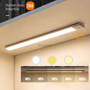 Luces nocturnas Xiaomi Sensor de luz de luz Night Motion LED inalámbrico Colors de lámpara USB Decoración de la lámpara nocturna YQ240207